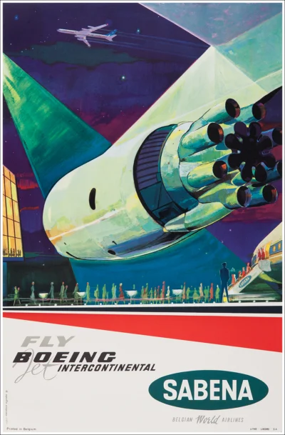 Sabena, fly Boeing Jet intercontinental