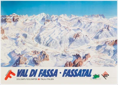 Val di Fassa (Bolzano), inverno - Fassatal (Dolomiti / Dolomiten)