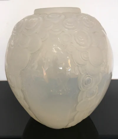 Vase Art Déco 1930 “Guirlandes”, André Hunebelle firmato A. Hunebelle et R. Cogneville