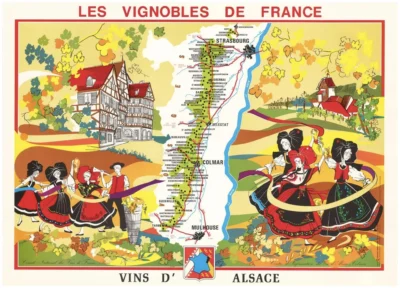 Les vignobles de France, vins d'Alsace