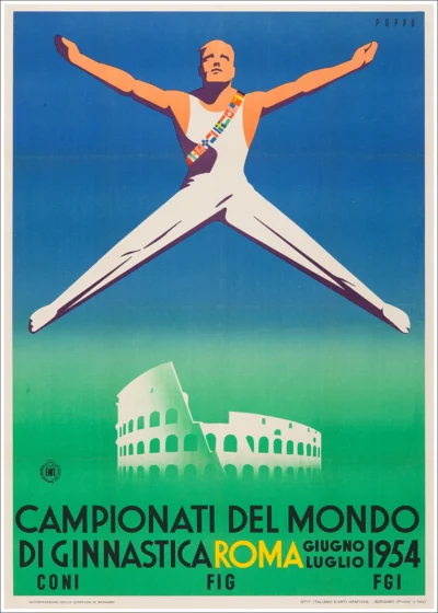 Roma, Campionati del Mondo di Ginnastica 1954 / ENIT