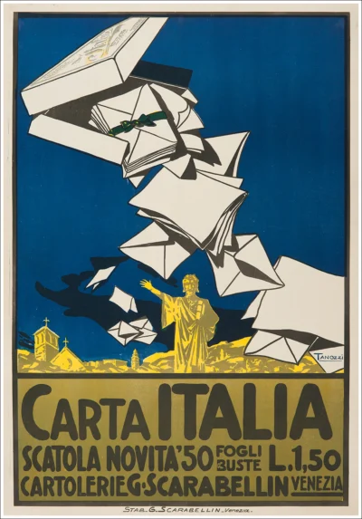 Carta Italia - Cartolerie Scarabellin, Venezia (Dante Alighieri)