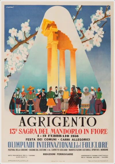 Agrigento fiera del mandorlo in fiore 1956