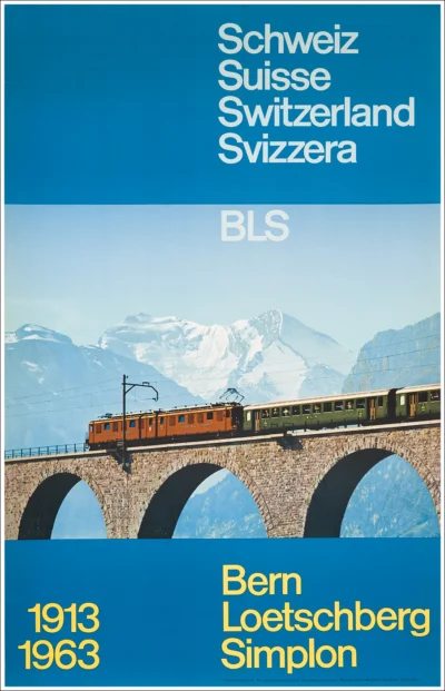 BLS Bern Loetschberg Simplon, Viadukt Frutigen (Vallese)