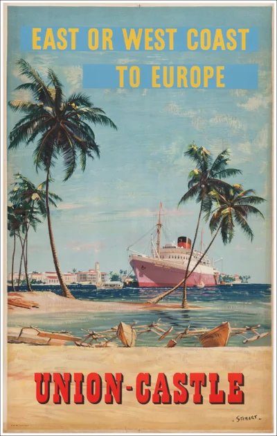 Union Castle Line, East to West Coast to Europe (from Africa)