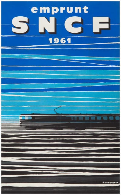 Emprunt SNCF 1961 / 61,7 x 100,5 cm