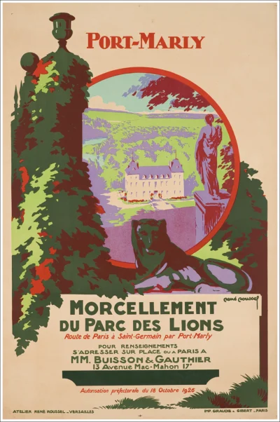 Port Marly (Yvelines) Morcellement du Parc des Lions, Buisson & Gauthier