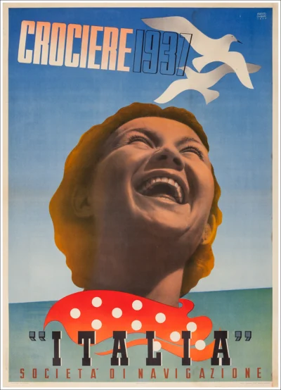 Crociere 1937 - "ITALIA" Società di Navigazione (Genova)