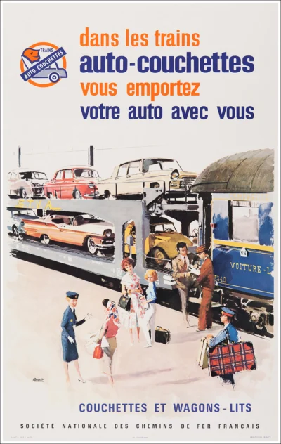 SNCF, Trains auto-couchettes et Wagons-Lits