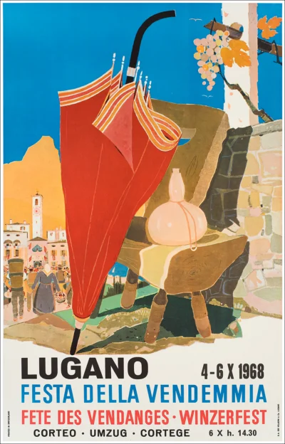 Lugano, Festa della Vendemmia 1968 (Ticino, Tessin)