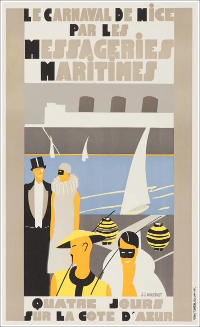 Le carnaval de Nice par les Messageries Maritimes (Marseille)