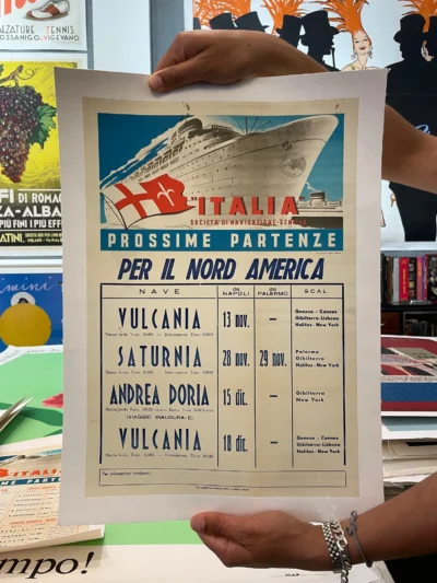 "ITALIA" Società di Navigazione (Genova) / Partenze per il Nord America