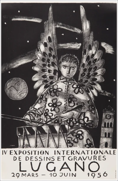 Lugano, exposition de dessins et gravures (Tessin, Ticino)