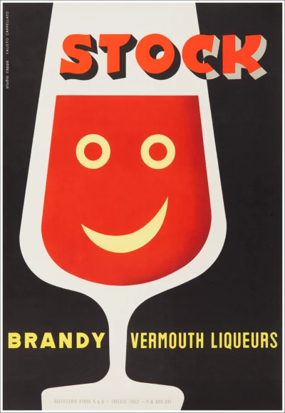 Stock brandy, vermouth, liquers / Trieste