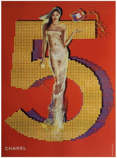 Chanel N°5 / Estella Warren (in cornice)