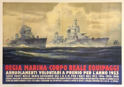 Regia Marina 1933 - Corpo Reale Equipaggi / La Spezia - Livorno