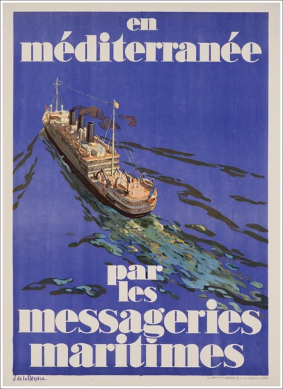 Messageries Maritimes, Marseille (paquebots Champollion et Mariette Pacha pour Egypte et Syrie)