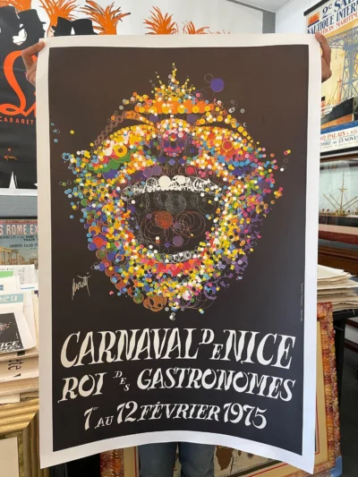 Carnaval de Nice, 1975 / 64,5 x 100 cm