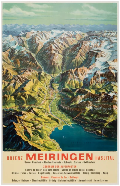 Brienz Meiringen Haslital (Bern, Berna)