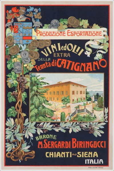 Vini Olii di Catignano, Barone M. Sergardi Biringucci - Chianti Siena, Toscana