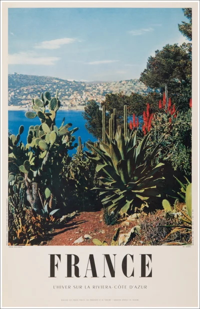 France, l’hiver sur la Cote d’Azur, Villefranche sur Mer vue du Cap Ferrat