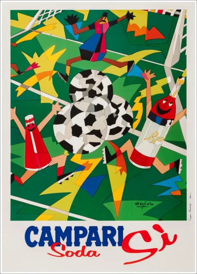 Campari Soda, Milano - Mondiali Italia 90 / 98,3 x 137,7 cm