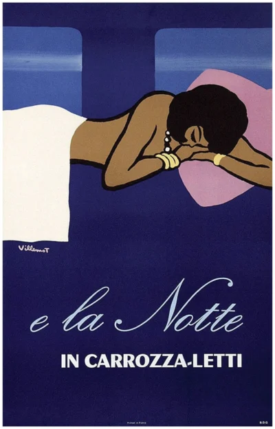 E la notte in carrozza-letti / Wagons-Lits, voiture-lit, sleeping car, Schlafwagen