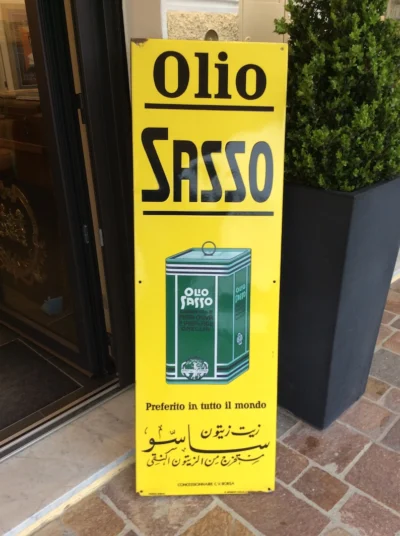 Olio Sasso, Oneglia (Imperia) - Concessionaire C.V. Borsa, Cairo, Egitto / Egypt