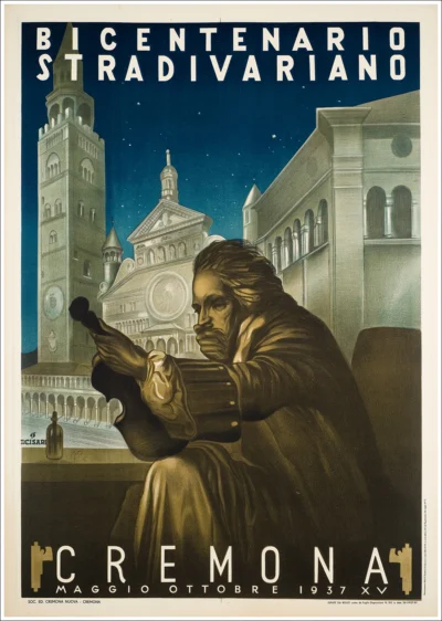 Cremona, Bicentenario Stradivariano 1937 / 99 x 141 cm