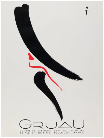 Exposition Gruau 1992, Centre de l'Affiche Toulouse / 120,5 x 159,8 cm