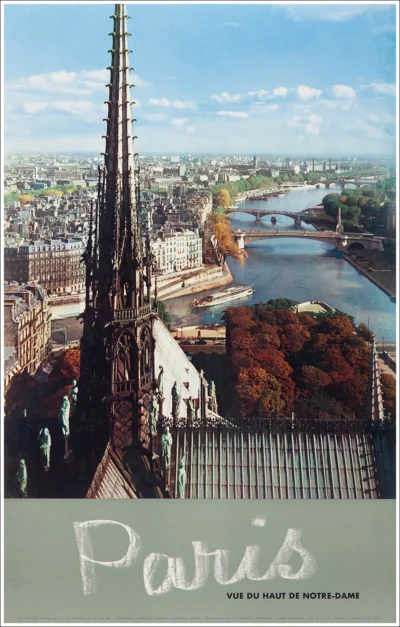Paris, vue du haut de Notre Dame