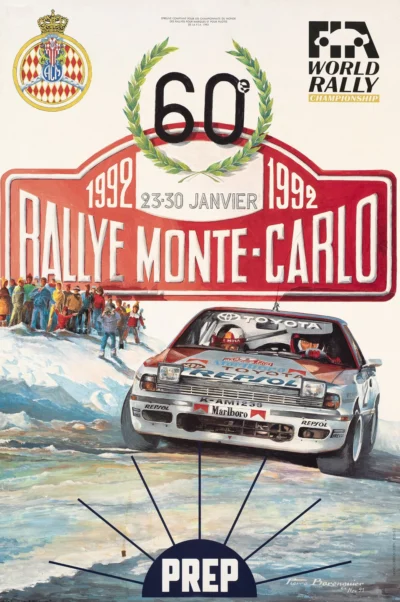 Rallye Montecarlo 1992 (Toyota Celica GT-four, Carlos Sainz)