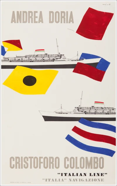 Andrea Doria, Cristoforo Colombo / Genova - New York / "ITALIA" Società di Navigazione (Genova)