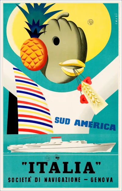 Sud America, "ITALIA" Società di Navigazione (Genova)