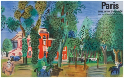 Deauville, le paddock, Raoul Dufy / Musée National d'art moderne, Paris