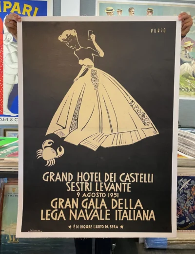 Grand Hotel dei Castelli, Sestri Levante (Genova) / Gran Gala del Tigullio - Lega Navale Italiana 1951