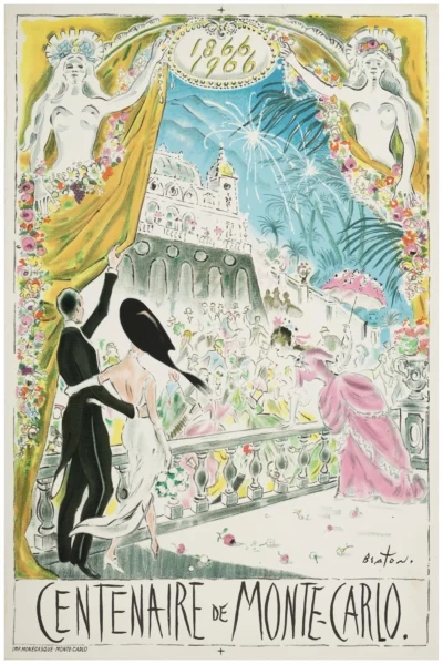 Centenaire de Montecarlo 1866 - 1966 / 41,8 x 62 cm
