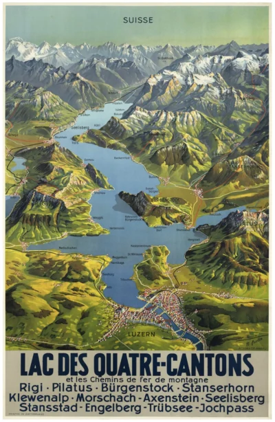 Lac des Quatre-Cantons, Vierwaldstätter-See / Lucerne, Luzern, Lucerna