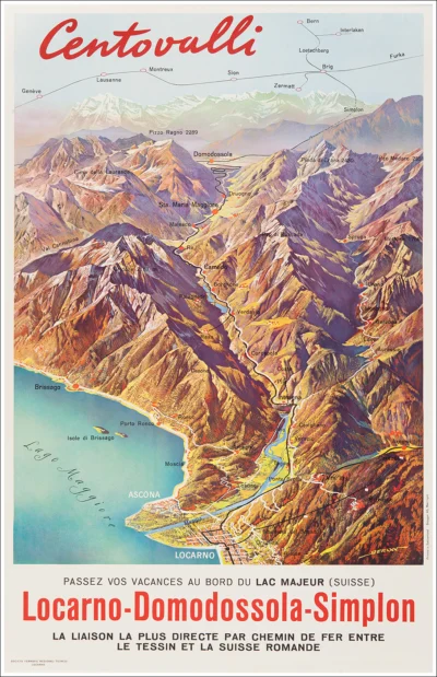 Ferrovia Centovalli, Locarno - Domodossola - Simplon - Lago Maggiore / Canton Ticino, Tessin