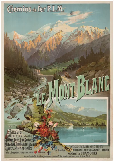 Le Mont Blanc Chamonix Lac d'Annecy les Alpes PLM / Haute Savoie