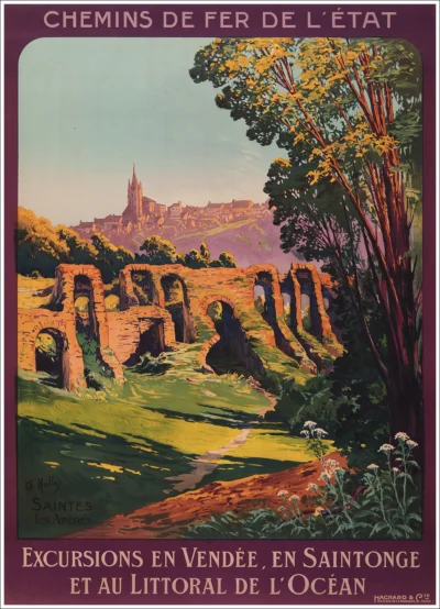 Excursions en Vendée, en Saintonge et au Littoral de l'Océan / Amphithéâtre Gallo-Romain, Saintes
