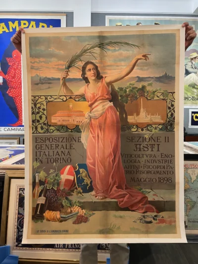 Esposizione Generale Italiana in Torino 1898, viticoltura enologia - Asti
