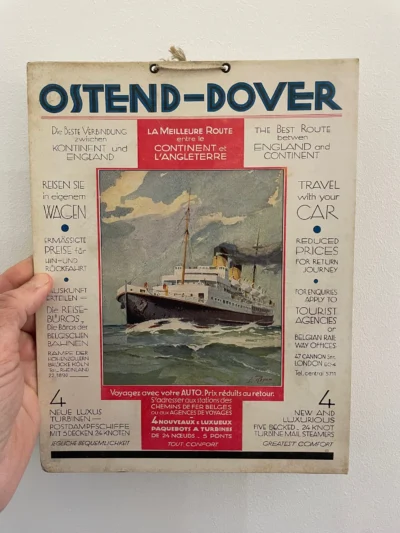 Ostend - Dover, paquebots a turbines / Malleboat Prince Léopold