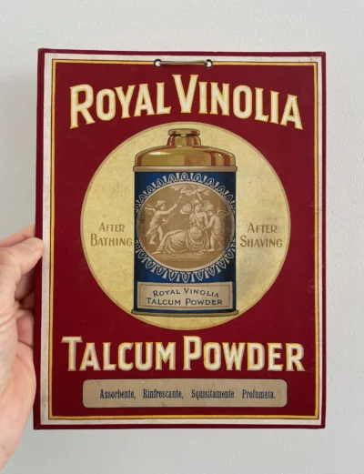 Royal Vinolia, polvere di talco