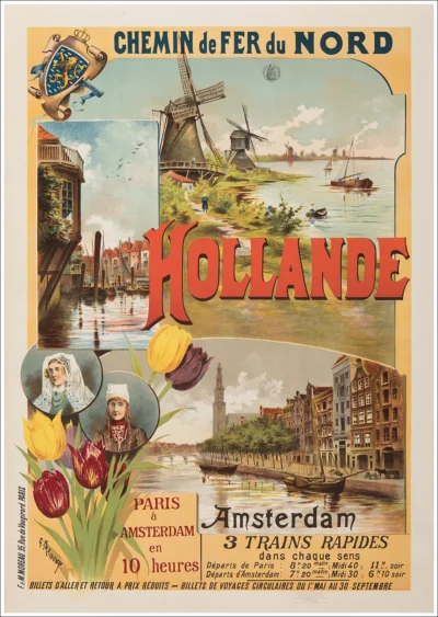 Hollande, Paris à Amsterdam en 10 heures
