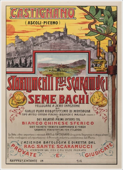 Seme bachi Stabilimenti F.lli Scaramucci, Castignano (Ascoli Piceno)