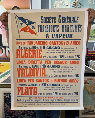 SGTM Marseille , Algerie - Valdivia - Plata / Napoli, Genova, Brasile, Argentina