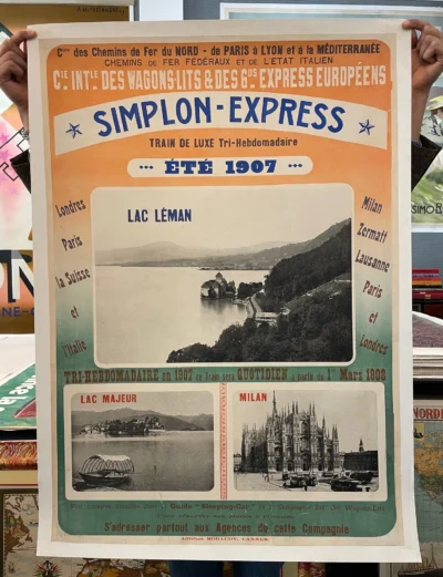 Simplon Express - Paris Milan, Lac Léman Montreux Chillon Lac Majeur Lago Maggiore Stresa / Compagnie Internationale des Wagons-Lits
