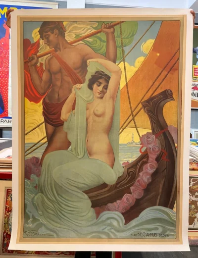 Genova 1911 - Esposizione Internazionale di Marina, Igiene Marinara, Mostra Coloniale Italiana / Manifesto “avant la lettre"