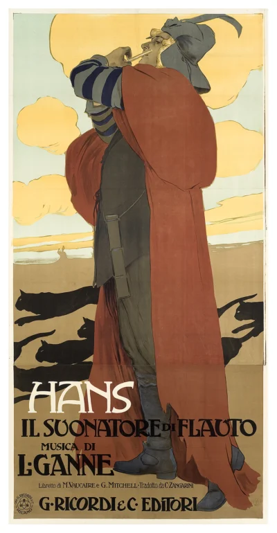 Hans il suonatore di flauto, musica di Louis Ganne, G. Ricordi & C. Milano